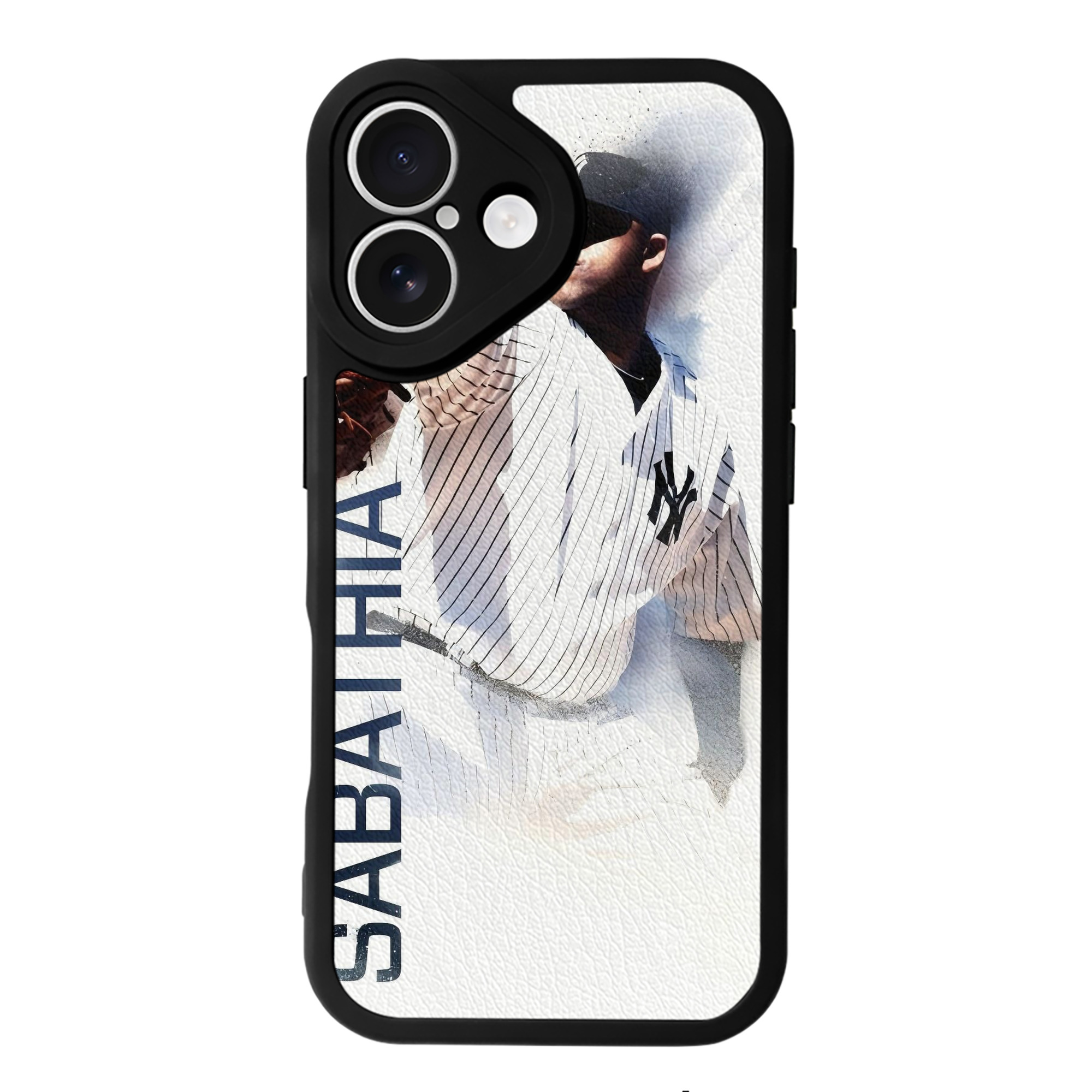 CC Sabatnia 25 IPhone 16 Silicone Leather Case – UV Print, Lambskin Texture – Perfect Fit, Wireless Charging Compatible, Scratch Resistant, Precise Cutouts – Stylish Protection For IPhone 16